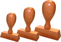 Holzstempel 10 x 100 mm (2 Textzeilen)
